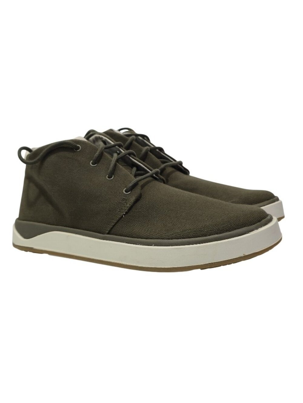 OluKai Papaku Canvas Chukka Boots Size Men's 8 / Women's 9.5 Olive Green NWOB